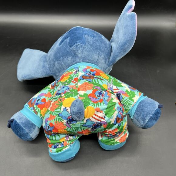Disney Stitch Plush 12” Build A Bear BAB with Authentic Hawaiian Pajamas 2022 - Picture 2 of 16